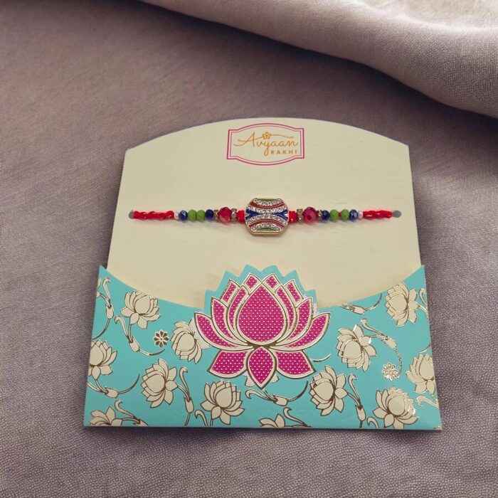 Premium Rakhi with Rakhi Card | Rakhi card with hamper