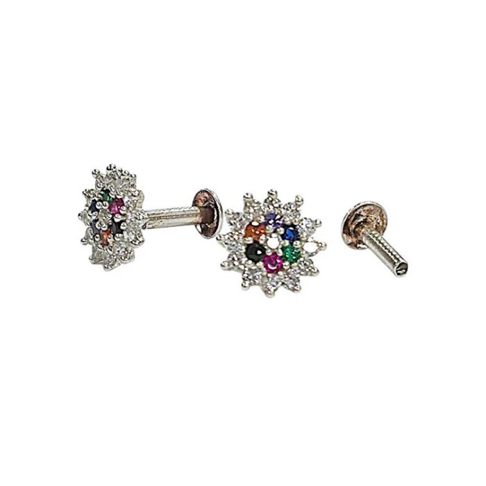 925 Sterling Silver Stud Earrings - Starburst - Image 7