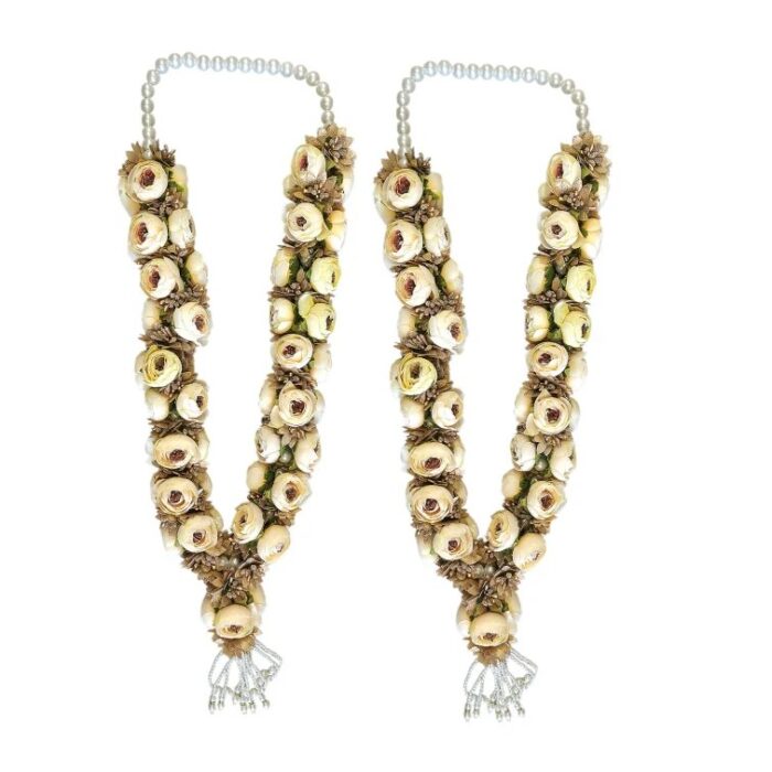 Wedding Garlands Pair - Yellow Rose - Image 3