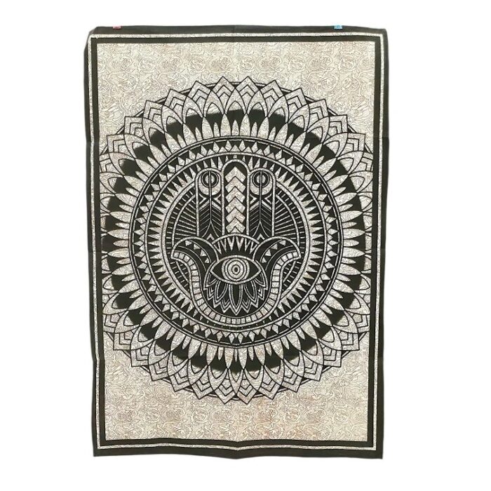 Hand of Fatima Cotton Wall Hanging Tapestry