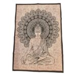 Lite weight Buddha Tapestry | Cotton printed wall hanging from India
