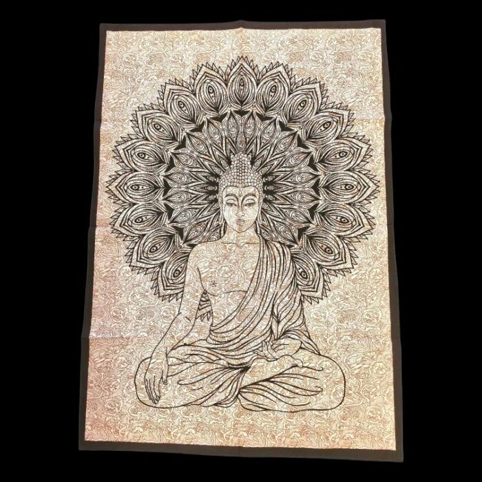 Buddha Tapestry Wall Hanging | Buddha Cotton Tapestry 41x29 Inch - Image 6