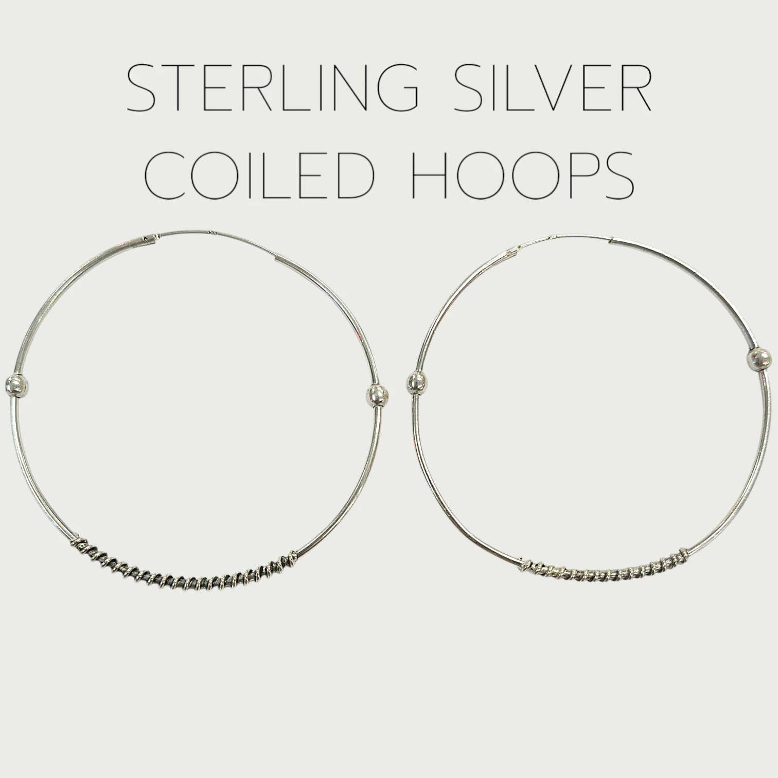 20260618_154034 (1).webp 925 Sterling Silver - 5cm - Hoop Earrings - Image 1