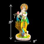 Lord Krishna Idol - Color - 25inch - Image 9