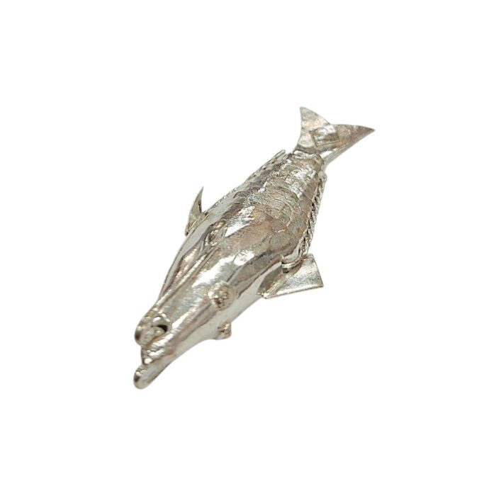 Divine Pure Silver Fish for Pooja & Vastu - 9cm - Image 4