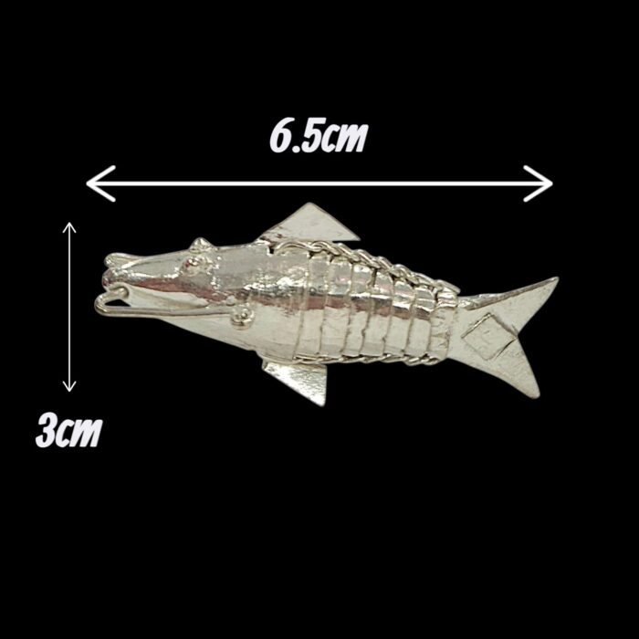 Divine Pure Silver Fish for Pooja & Vastu - 6.5cm - Image 8