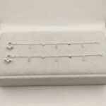Pair of 925 Sterling Silver Anklets | Silver Anklet for Adults | 10 inch Ankle Bracelet