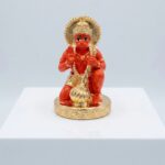 24K Gold Plated Hanuman Idol – 3 Inch | Compact Idol for Mandir & Car Dashboard