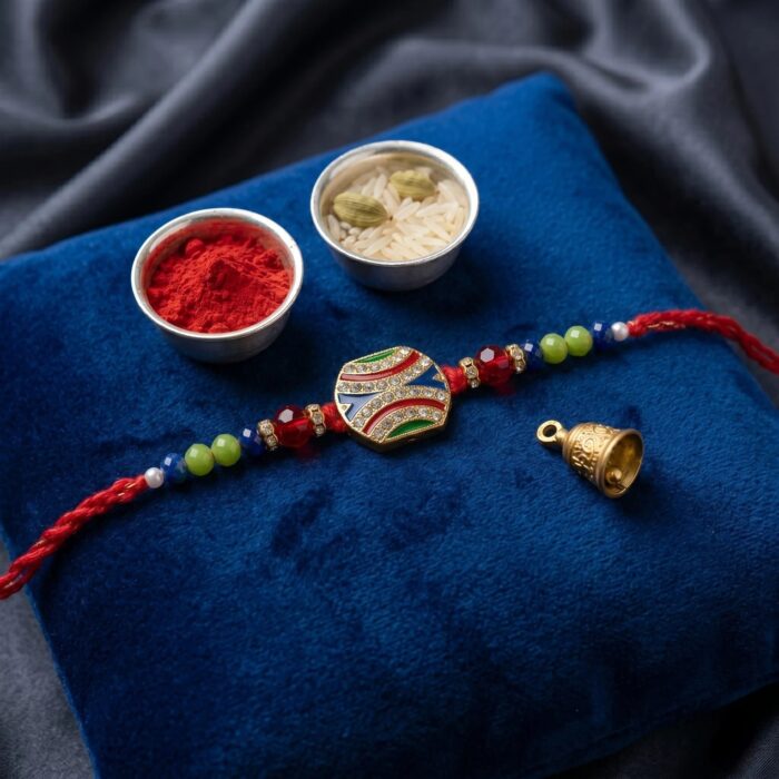 Ship to Canada : Raksha Bandhan Greeting Card | Rakhi Greeting Card with stylish Rakhi