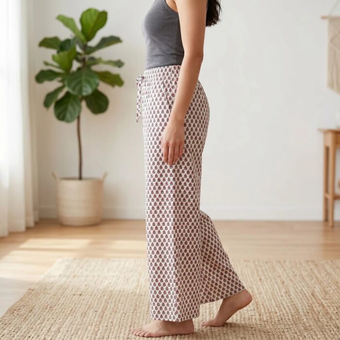 Drawstring waist palazzo pants for everyday comfort