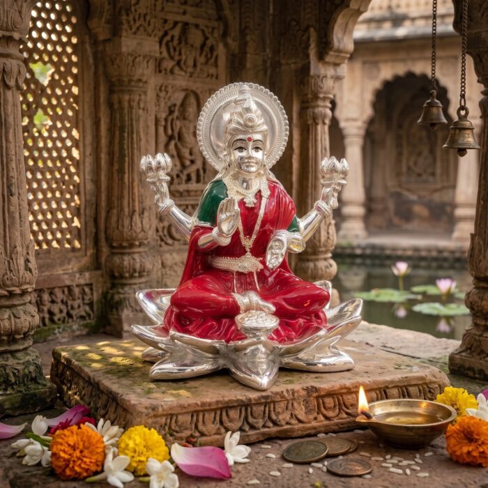 Silver plated Lakshmi Idol Canada | Great House warming Gift
