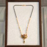 Traditional Indian golden mangalsutra for women