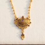 Traditional Indian golden mangalsutra for women