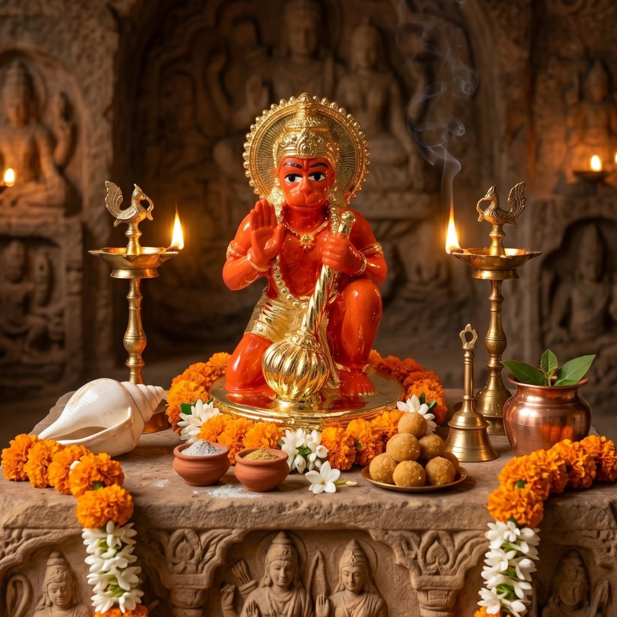 Hindu Religious Gift Hanuman Statue
