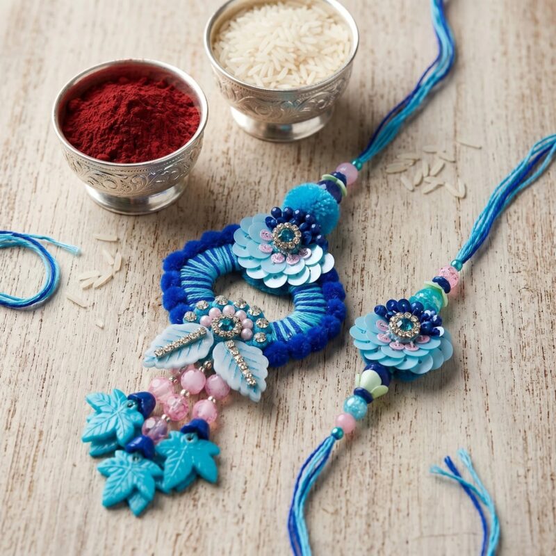 Elegant Lumba Rakhi and Brother Rakhi Combo in Canada | Customize Rakhi Gift Hamper