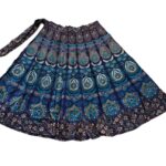 Free Size Wrap Around Cotton Skirt | Traditional Indian Block Printed Skirt