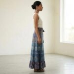 Free Size Wrap Around Cotton Skirt | Traditional Indian Block Printed Skirt