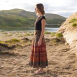 Cotton wrap skirt for women