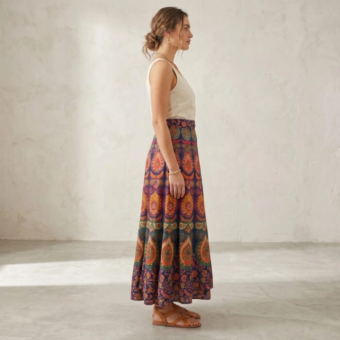 Free Size Wrap Around Cotton Skirt