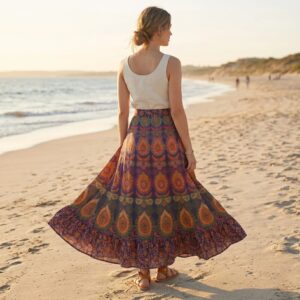 Free Size Wrap Around Cotton Skirt | Perfect summer attire - Cotton Skirt