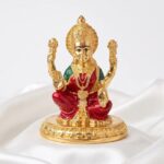 Goddess Lakshmi Idol - 24k Gold coated Idol