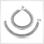 Oxidized 925 Sterling Silver traditional Silver Anklets | Silver Anklets for Adults - Image 2