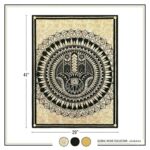 Hamsa Hand Tapestry Wall Hanging Handmade in India