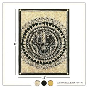 Hamsa Hand Tapestry Wall Hanging Handmade in India