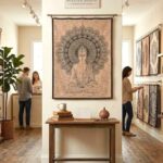 Buddha Tapestry Wall Hanging | Buddha Cotton Tapestry 41x29 Inch