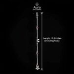 Pair of Pure Silver Anklets for Adults | 10.5" 925 Sterling Silver Payal | Asli Chandi Ki Payal - Image 5