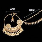 Traditional Kundan & Pearl Bridal Nath - Image 5