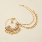 Traditional Kundan & Pearl Bridal Nath