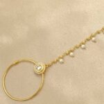 Gold plated Nath for wedding