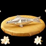 Divine Pure Silver Fish for Pooja & Vastu - 9cm