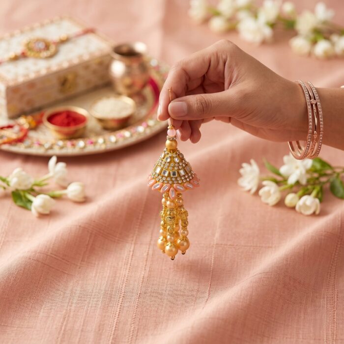 Stylish Lumba Rakhi for Bhabhi