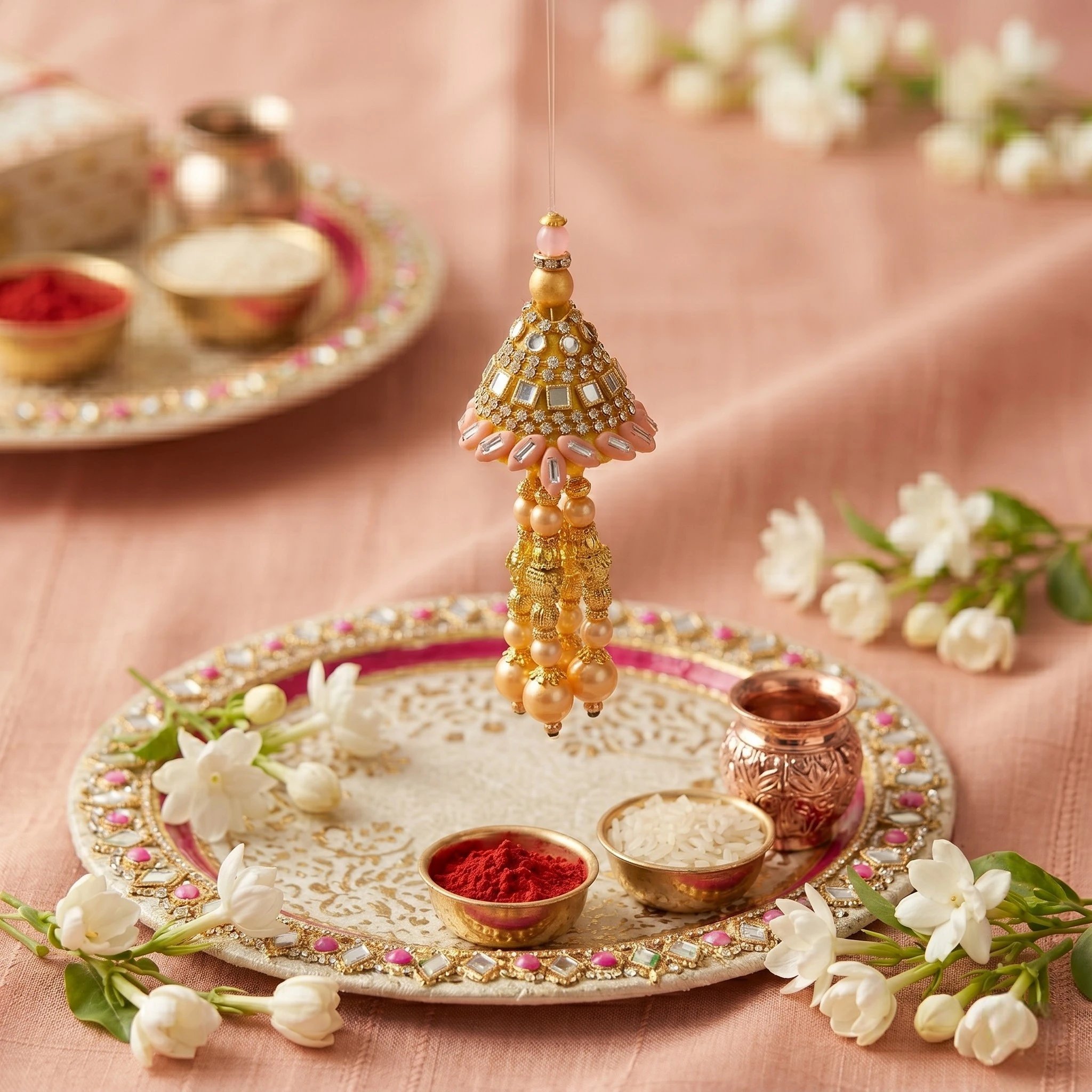 Stylish Lumba Rakhi for Bhabhi Create your personalized Lumba Rakhi Gift hamper
