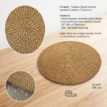 Round glass bead placemat for home decor