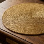 Elegant round placemat for table setting decor