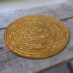 Handmade beaded dining table placemat
