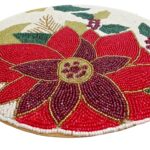 Elegant round placemat for table setting decor
