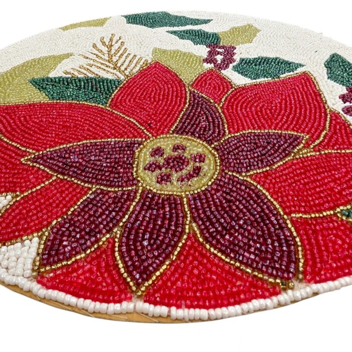 Elegant round placemat for table setting decor