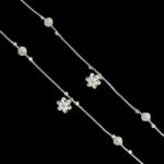 Pair of 925 Sterling Silver Anklets | Silver Anklet for Adults | 10 inch Ankle Bracelet - Image 3