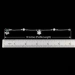 Pair of 925 Sterling Silver Anklets | Silver Anklet for Adults | 10 inch Ankle Bracelet - Image 5