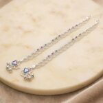 Pair of pure Silver Anklets for Adults