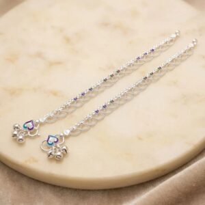 Pair of pure Silver Anklets for Adults
