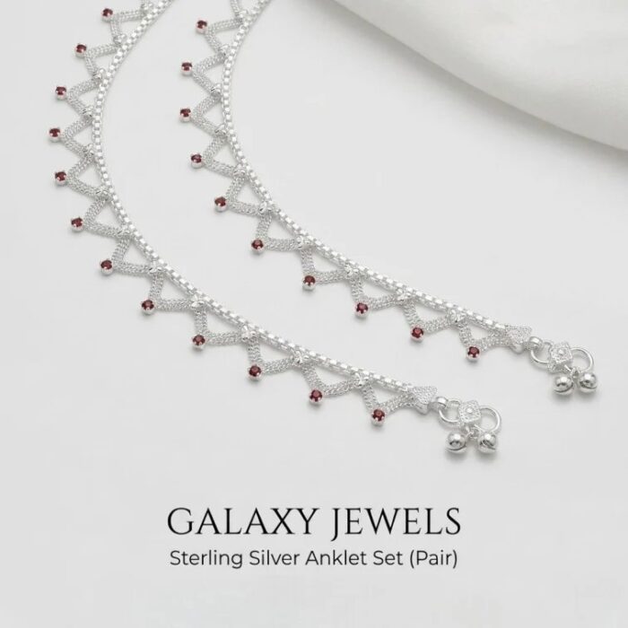 Silver anklets for Adults | Jhanjar design
