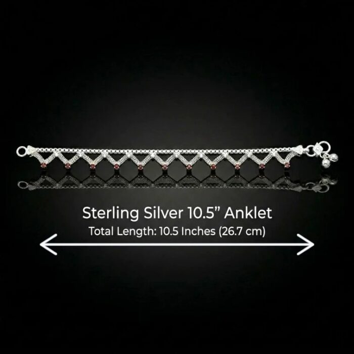 925 sterling silver anklets for adults