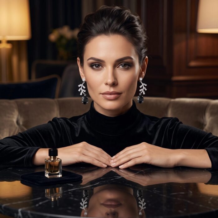 Indian Party Wear Dangler Earrings with AD Stones