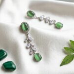 Indian Party Wear Earrings with AD Stones