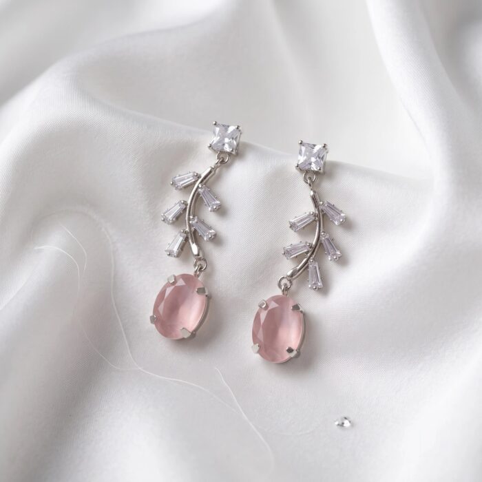 Indian Party Wear Dangler Earrings with AD Stones